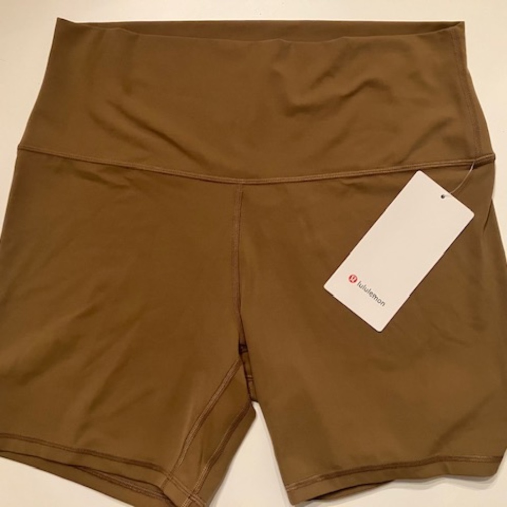 Lululemon ALIGN Biker HR SHORT 6" All Spice SZ 12 NWT